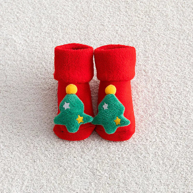 Christmas Non-slip Dotted Rubber Floor Socks