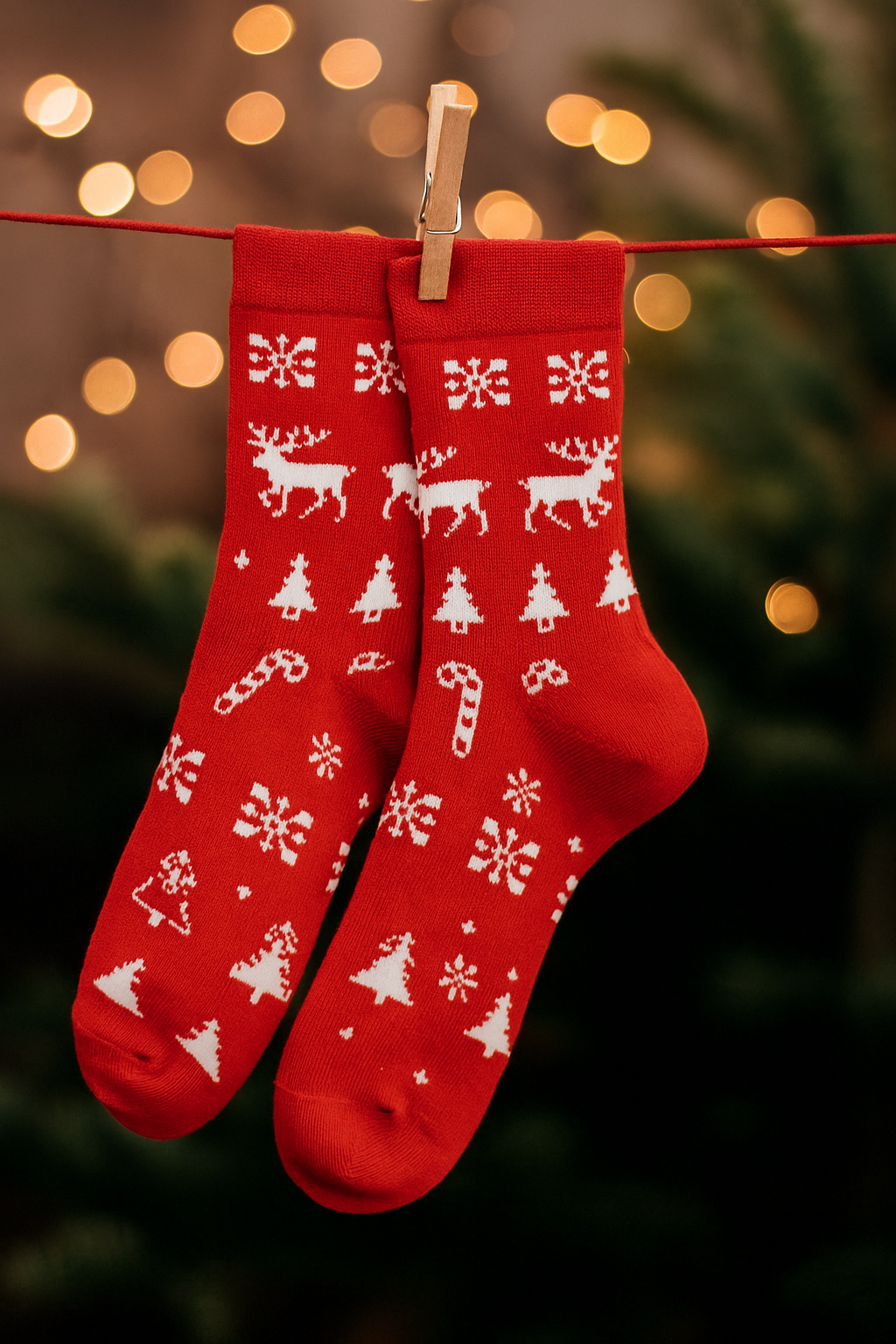 4 Pairs of Funny Christmas Socks for Women