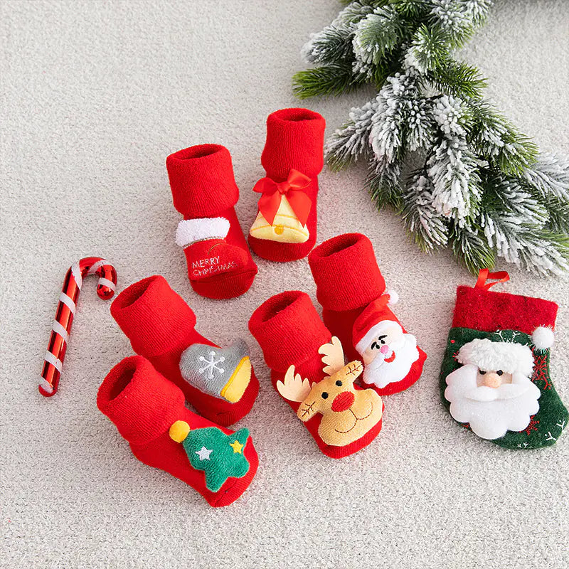 Christmas Non-slip Dotted Rubber Floor Socks